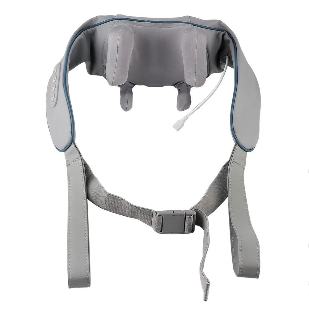 Foreverlily 26W Bürstenloser Motor Nacken- und Schultermassagegerät Kabelloses Nacken- und Rückenmassage-Schal Nackenmassager