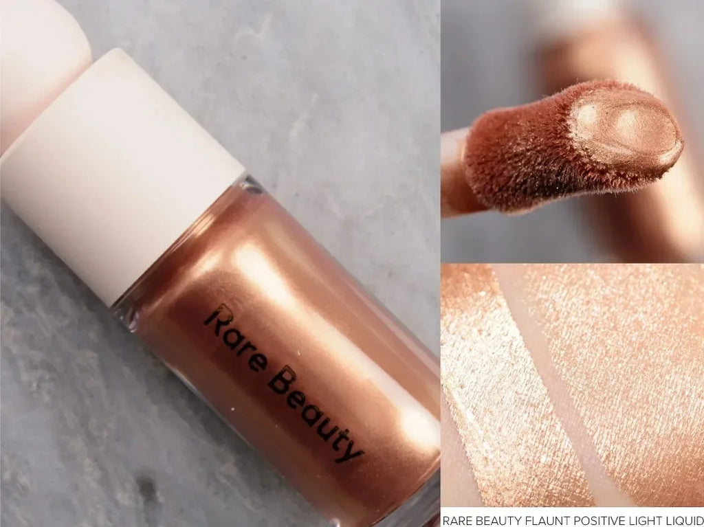 Rare Beauty Melting Cream Blush Make-up Matt Perlmutt Textur Glitzer Rouge Highlighter Hell nähren befeuchten Lipgloss