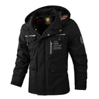 Mode Herren Freizeit Windbreaker Jacken Kapuzenjacke Herren Wasserdicht Outdoor Softshell Wintermantel Kleidung Warmer Fleece Dick