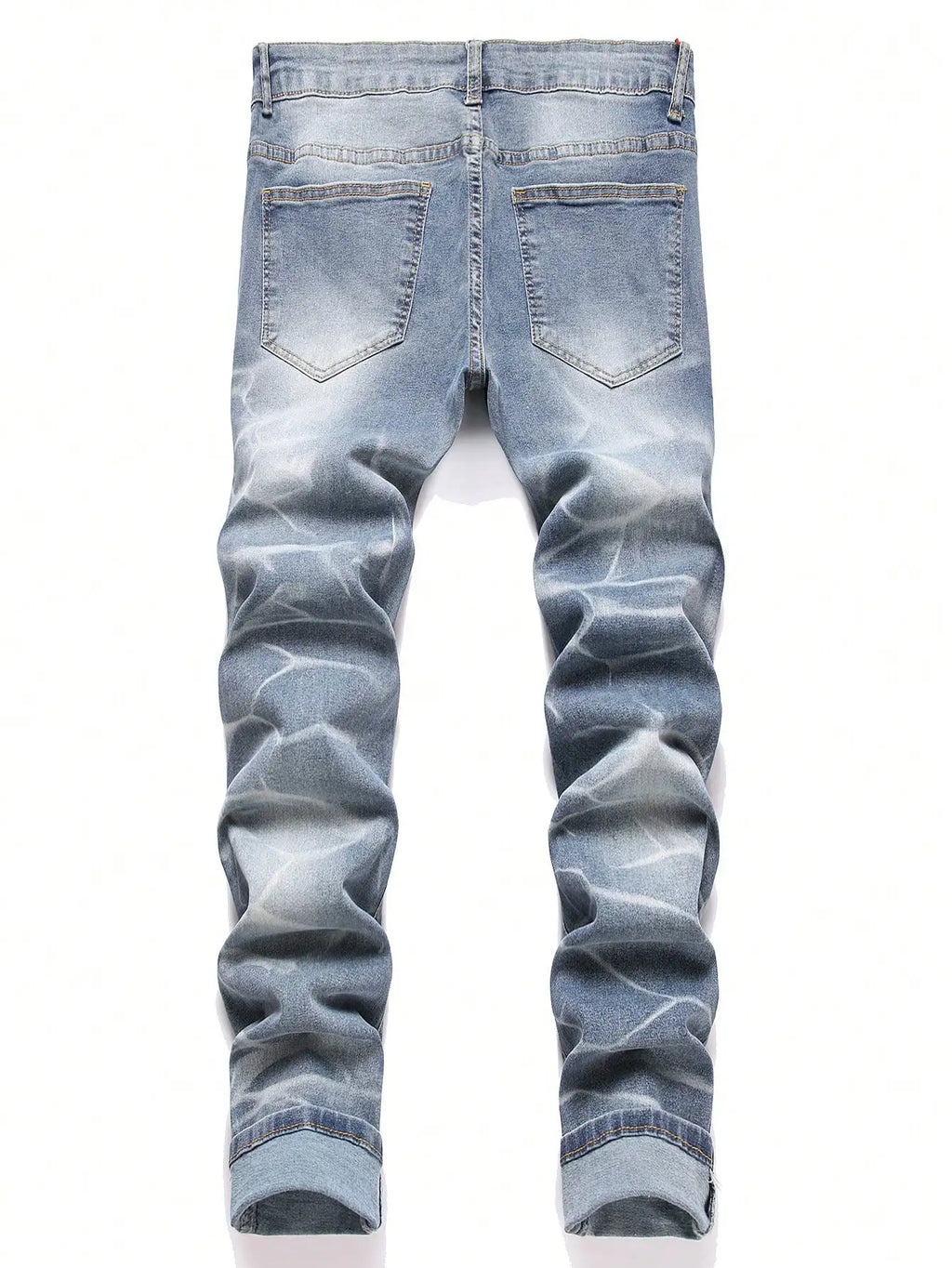 Fashion Herren Jeans Stretch Blau Skinny Jeans Für Herren Casual Slim Fit Denim Hosen Korean Style Herrenhosen Jeans