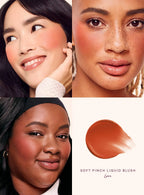 Rare Beauty Soft Pinch Liquid Blush Seidig und geschmeidig aufzutragen, langanhaltend, voluminös, perfekt getönte Röte, nahtlos, matt, taufrisches Make-up