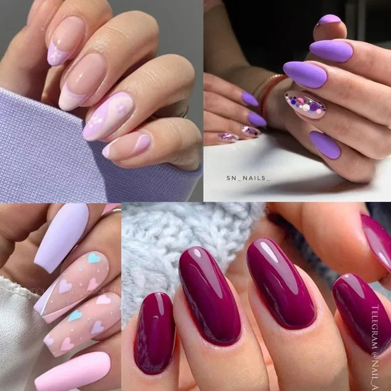 MTSSII 12tlg. Gellack-Set Nude Rosa Rot Glitzer Semi Permanent Soak Off UV Gel Nagellack Maniküre Kit Nagelzubehör DIY