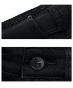 Frühling Herbst Herren Klassische Modemarke Jeans Homme Mann Weiche Stretch Schwarze Biker Maskulino Denim Hose Herrenhosen Overalls