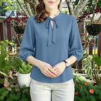 Summer Solid Color Blouse 2026 ZANZEA Women Tops Trend Casual O Neck Short Sleeve Blusas Female Elegant OL Work Shirt Mujer