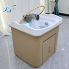 Haarwaschbecken Wassertank Tragbares Shampoofach Acrylbeckenschüssel Haarpflege- und Stylinggeräte für Schönheitssalon