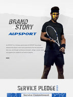 ALPSPORT Carbonfaser Tennisschläger T800 18K – Profi-Qualität mit Tasche & Band, leichter Trainingsschläger für Erwachsene, Herren & Damen