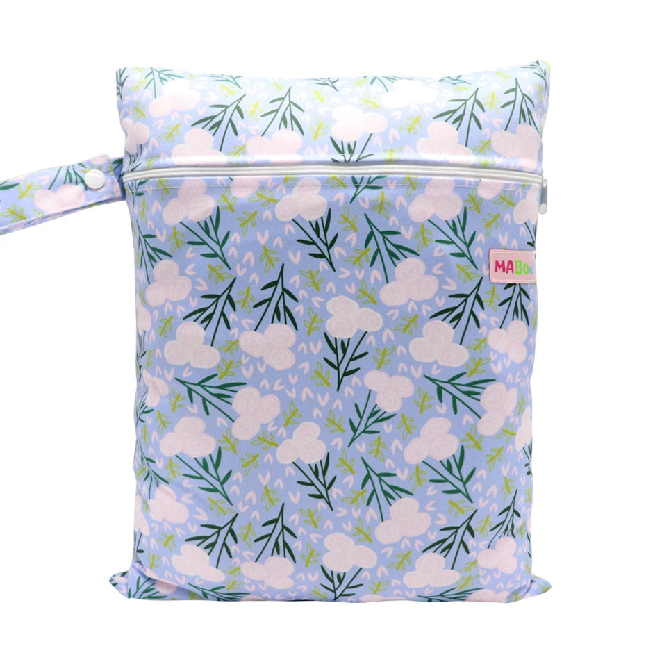 Wasserdichte Wickeltasche Windeltasche Mama Baby Umstandstasche Waschbare Reißverschluss Windel-Organizer Trockenbeutel Reisetragetasche 30x40cm