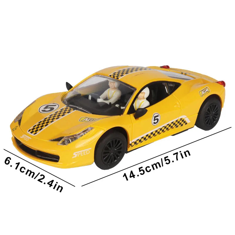 Analoge Slot-Car 1:32 Maßstab Renn-Polizei Spielzeug für Kinder Elektrische Rennstrecke