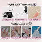 UR SUGAR 3tlg. Künstliche Nägel Set mit 420Stk. matten Soft Gel Tips Solid Glue Gel Entferner Schnelles Nagelverlängerungs-Kit Nagelpflege Starter-Set