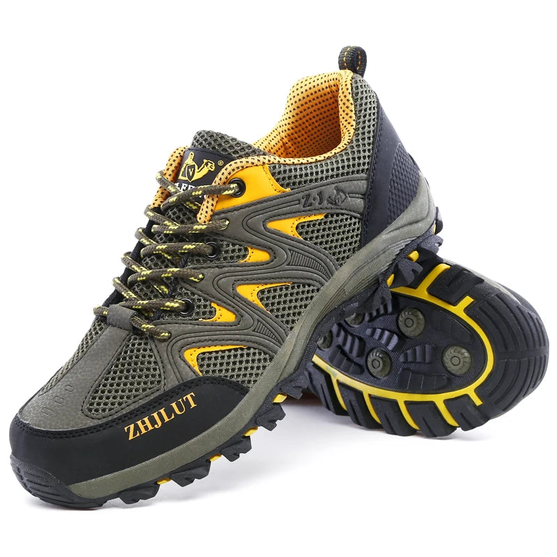 2025 Hiking Shoes Men Women Mesh Sneakers Breathable Fashion Mountain Shoes Boy Spring Autumn Summer Work Shoes Outdoor Trekking