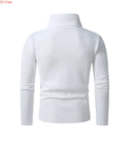 2026 Neuer Herren-Rollkragenpullover in Weiß, britischer schwarzer Pullover, asiatische Größen M-4XL. Graue Pullover
