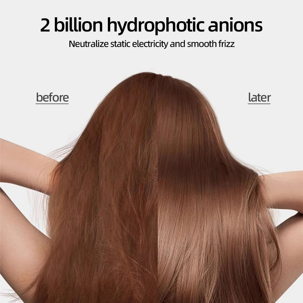 1600W Professioneller Haartrockner mit Negativ-Ionen, 220V, ohne Rotorblätter, Hochgeschwindigkeits-Haartrockner für den Haushalt, Salon-Stil-Werkzeug