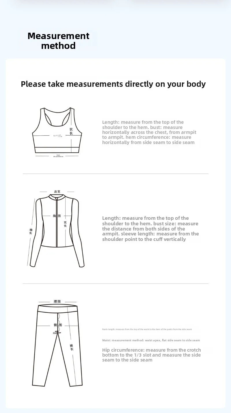 Yoga Set 3-teilig, Gym Kleidung, Sportbekleidung, Yoga Anzüge für Damen, Langarm Crop Top, Fitness Set, Trainingsanzüge, Sport-BH, Gym Leggings
