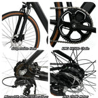 YANGOR 250W E-Bike, 28" Ultraleichter Rahmen, große Reichweite, Stadt- & Rennrad, geeignet für Damen und Herren E-Bike CE EU