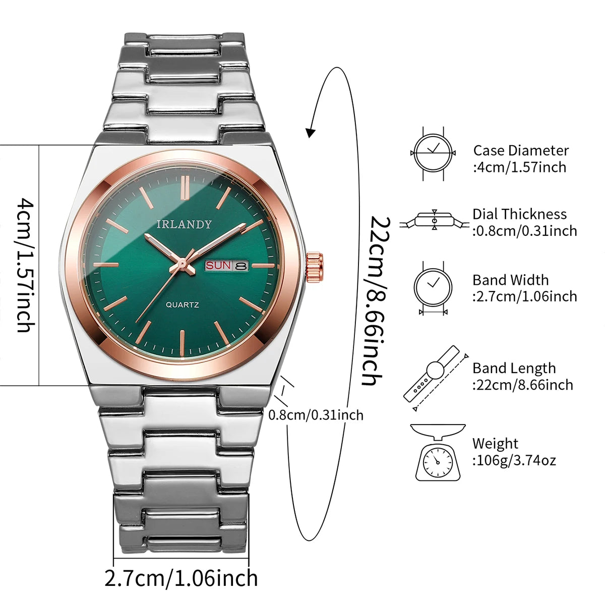 Luxus-Herren-Business-Uhren Kalender Quarz-Armbanduhren Für Herren Uhr Reloj Hombre (Ohne Box)