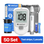 LinkSun G-425-1 Blutzuckermessgerät-Kit 50/100 Stück Teststreifen Lanzetten für Diabetes-Monitor Digitales Glukometer Blutzuckermessgerät