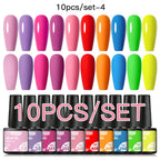 10/12PCS/SET Katze Magnetisches Gel Nagellack Set 9D Reflektierendes Glitzer Gel Halbpermanentes UV Gel Soak Off Funkelndes Nagelkunst Kits