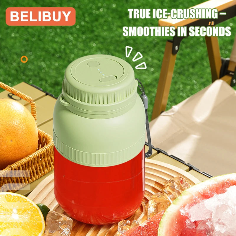 500/1300ML Elektrischer Entsafter Becher 6 Klingen Mixer Milchshake Maschine USB Tragbarer Fruchtmilch Mischwerkzeug Mini Frischsaft Mixer
