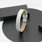 20 Stück 10mm Echtes Lederarmband für Frauen Schiebebuchstaben-Anhänger Armband Schmuckherstellung DIY Haustierhalsband Schlüsselanhänger-Band