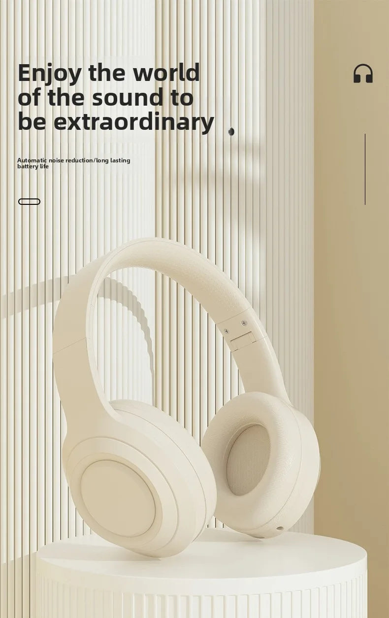Over-Ear HIFI Stereo Headsets Kabellose Bluetooth Kopfhörer Sport Gaming Kopfhörer mit HD Mikrofon Unterstützung TF/AUX Rauschunterdrückung
