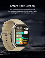 LIGE 2026 Neue KI-Gesundheitsdiagnose Smartwatch Blutfett Harnsäure Bluetooth-Anruf Blutdruck Gesundheits-Smartwatch Herren Damen