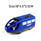 RC Electric Train Set Locomotive Magnetic Train Diecast Slot Toy Fit for Brand Wooden Railway Tracks Toys for Children Gifts