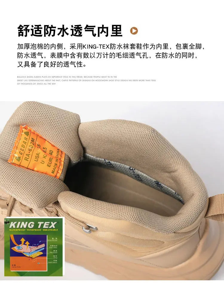 RAN Hiking Shoes Men Waterproof mesh walking shoes outdoor trekking Shoes Hunting Boots Tactical Ankle Boots women travel Boots