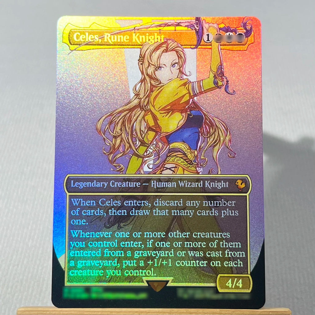 FCA FIN FIC PIP LTR FOIL4-002 magische Karten Antiker Kupferdrache Tcg Proxy Reisender Chocobo Celes, Runenritter Gathering