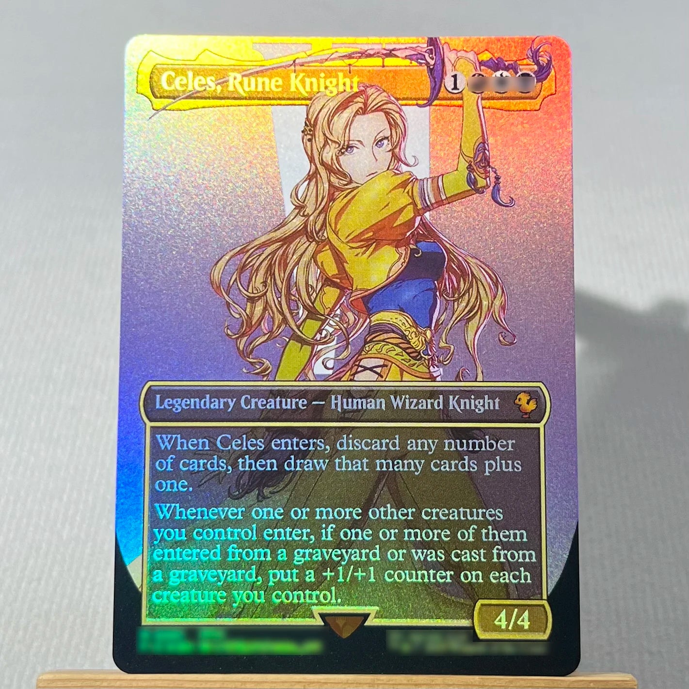 FCA FIN FIC PIP LTR FOIL4-002 magische Karten Antiker Kupferdrache Tcg Proxy Reisender Chocobo Celes, Runenritter Gathering