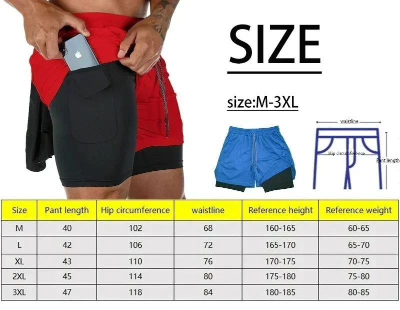 Anime Berserk Herren-Laufshorts Fitnessstudio Training 2-in-1 Sport Schnelltrocknend Workout Jogging Doppelschicht Sommer