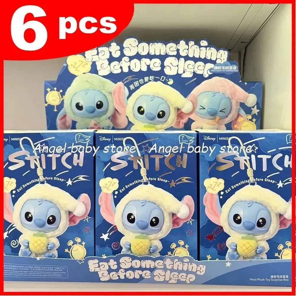 2025 Sales Stitch Blind Box Tasche Iss etwas vor dem Schlafengehen Serie Vinyl Anhänger Niedliche Puppe MysteryBox Flauschige Puppe Überraschungsgeschenk
