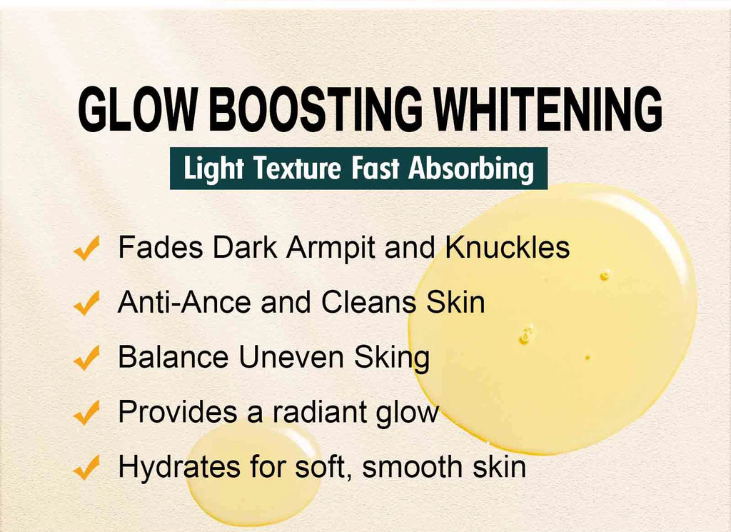 WK JALY Kurkuma Glow Essential Körperöl, feuchtigkeitsspendend, aufhellend, hellt dunkle Achseln und Fingerknöchel auf, gegen Akne, gleicht ungleichmäßige Haut aus