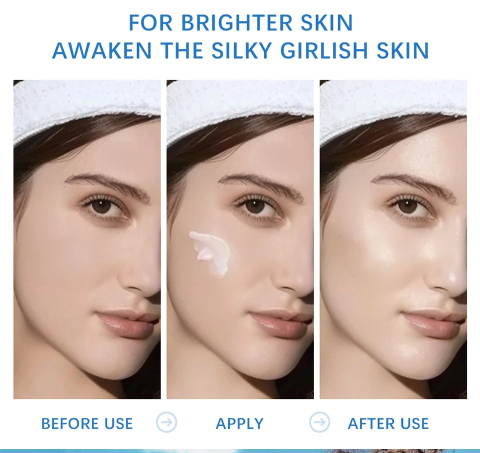 50ml Sunscreen Cream Moisturizing Soften Skin Lighweight Non-sticky Natural Radiance High Sun Protection Facial Skincare