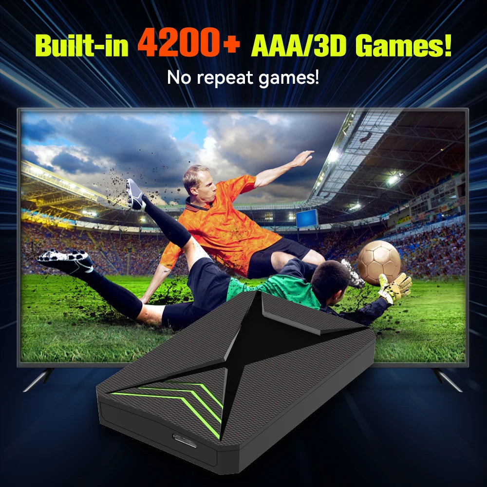 JMachen Hyper Base Lbox Retro-Spielekonsole für PS4/PS3/Switch/PS2/Wii/WiiU/PS1 Launchbox 2TB Gaming-HDD mit über 4200 PC-/3D-Spielen