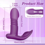APP-gesteuerter Stoß-Vagina-Vibrator für Frauen, tragbares Höschen, G-Punkt-Klitoris-Vibrator, weibliches Masturbations-Sexspielzeug für Frauen