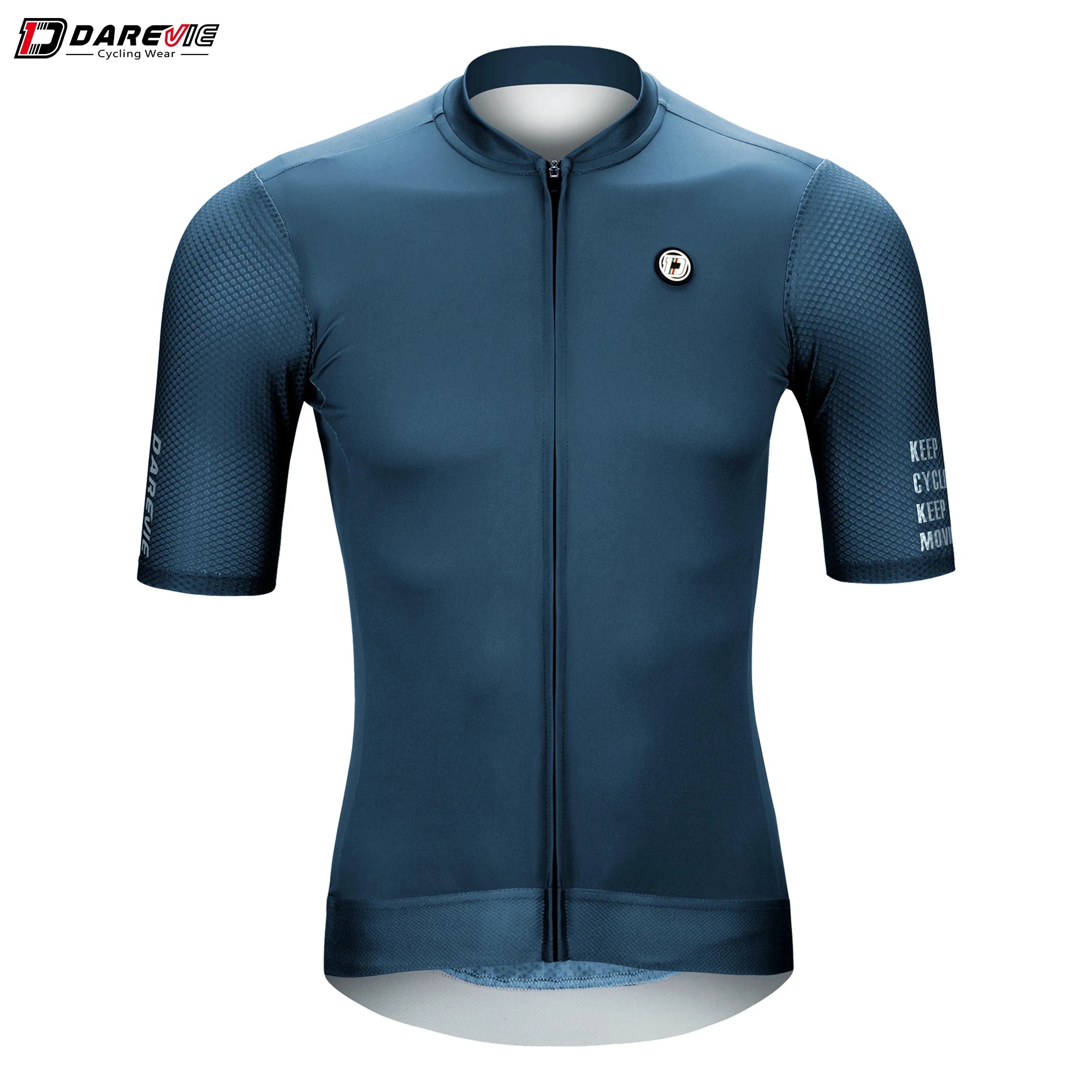 DAREVIE Radtrikot SPF 50 UV-Schutz Trainingsniveau Slim Fit Kleine Größe Herren Damen Mann Fahrradtrikot Radsport-Trikot