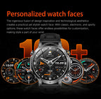 2026 Neue TANK Ultra 1400mAh Akku Militär Smartwatch 10ATM Wasserdicht Herzfrequenz Taktische LED Taschenlampe Herren Sportarmband