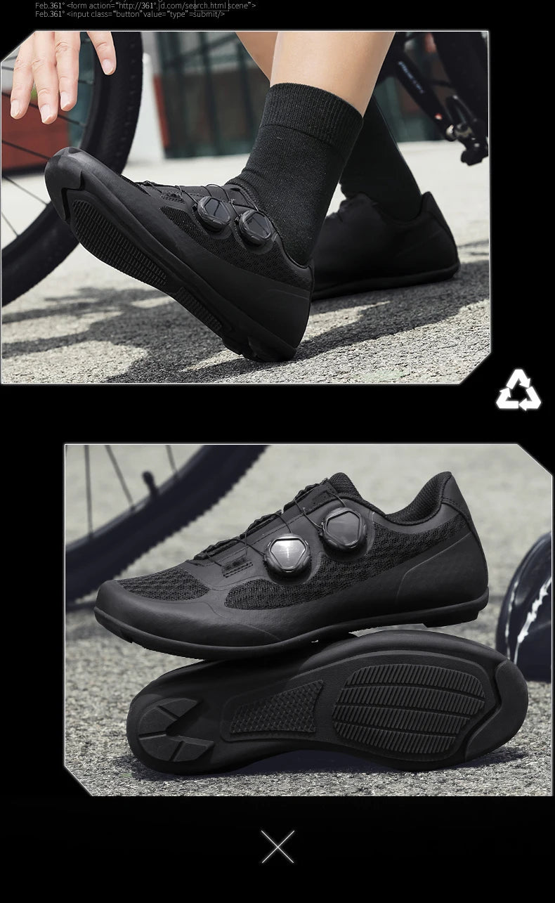 Speed Cycling Sneaker Herren Rennradschuhe Cleat-Schuhe SPD-Schuhe Fahrrad Flat Pedal Schuhe Herren Outdoor-Schuhe Weiß