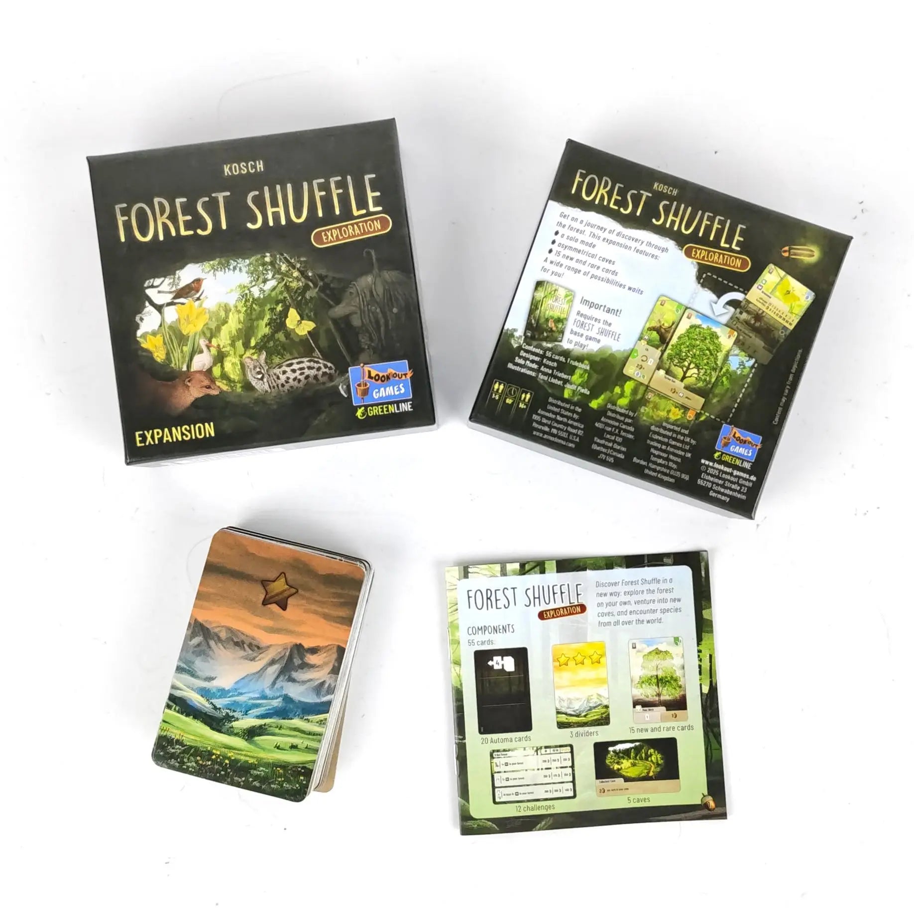 Forest Shuffle Kartenspiel – Cleveres Strategiespiel, Spaß für die ganze Familie, Kinder und Erwachsene – WALDRAND, ALPEN, Erweiterungsspiel