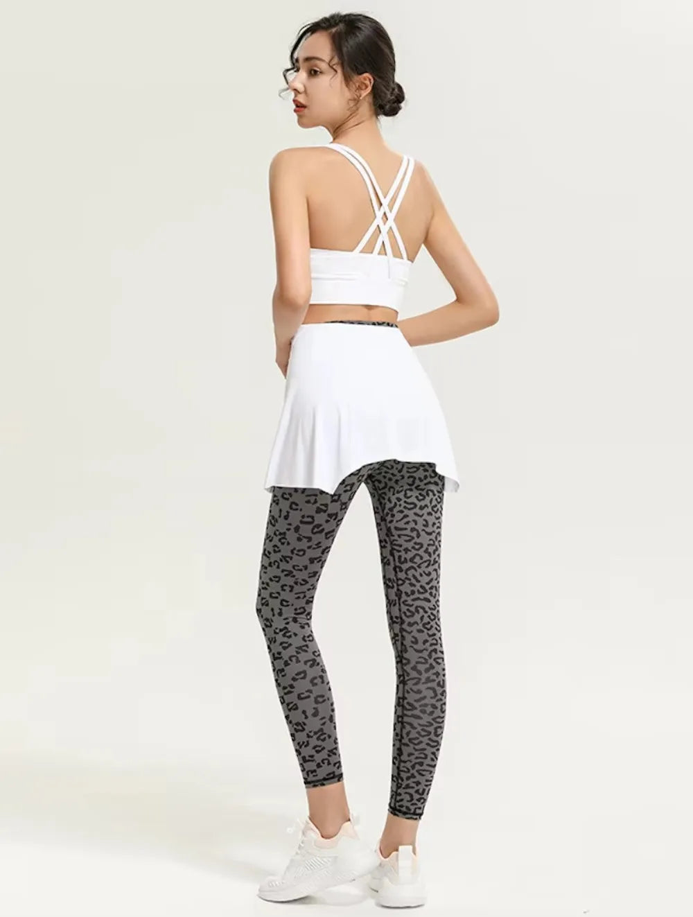 Fitness-Rock, Hüftabdeckung, Workout-Fitness-Bekleidung, Tanz-Ballett-Röcke für Damen, Sport-Yoga-Kleid, kurzer Oberschenkel-Abdeckungsrock