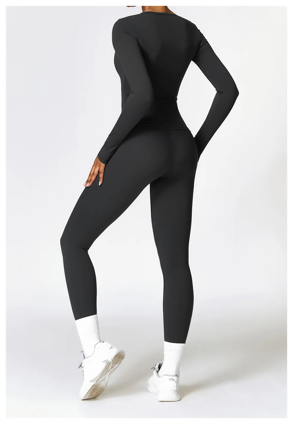 NCLAGEN Yoga-Shirts für Damen, Langarm, Winter, Fitness, Laufen, Gym-Kleidung, Workout, Dry Fit, atmungsaktiv, hochelastisches Sport-Oberteil