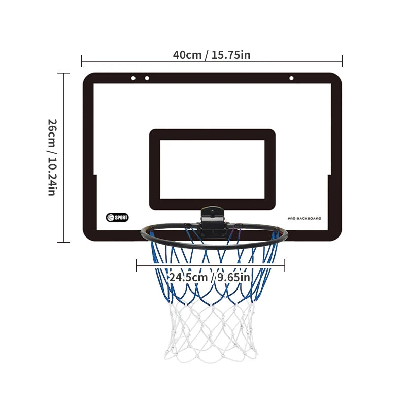 Indoor Kinder Sicherheit und Spaß Spiele Kinder Heim Sport Basketball Set Wandhalterung Nicht perforierter Basketballrahmen