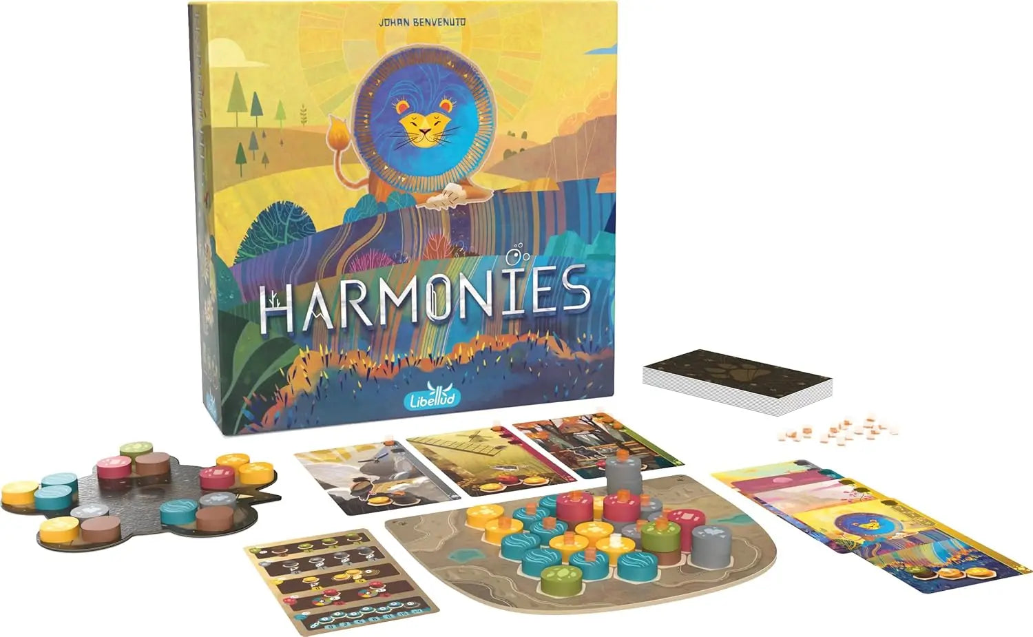 Harmonies - Brettspiele - Erschaffung von Landschaften und Lebensräumen für Tiere - Strategie und Kreativität - Ab 10 Jahren