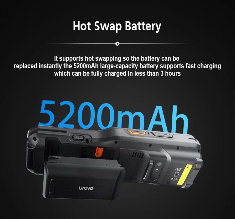 UROVO RT40 Digitaltastatur Pdas Android 10 4G Inventur Handheld Barcode Scanner Mobiles Datenterminal Robustes Pda