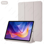 Silikonhülle für Xiaomi Redmi Pad 2 11 Zoll 2025, ultradünne dreifach faltbare Ständer PU-Leder Schutzhülle, Auto Schlaf-/Weckfunktion