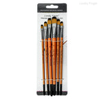 6/24/30Pcs Artist Paint Brush Set for Watercolor, Acrylic, Oil and All Media, Suitable for Canvas, Paper, Ceramic, Nylon Hair, W