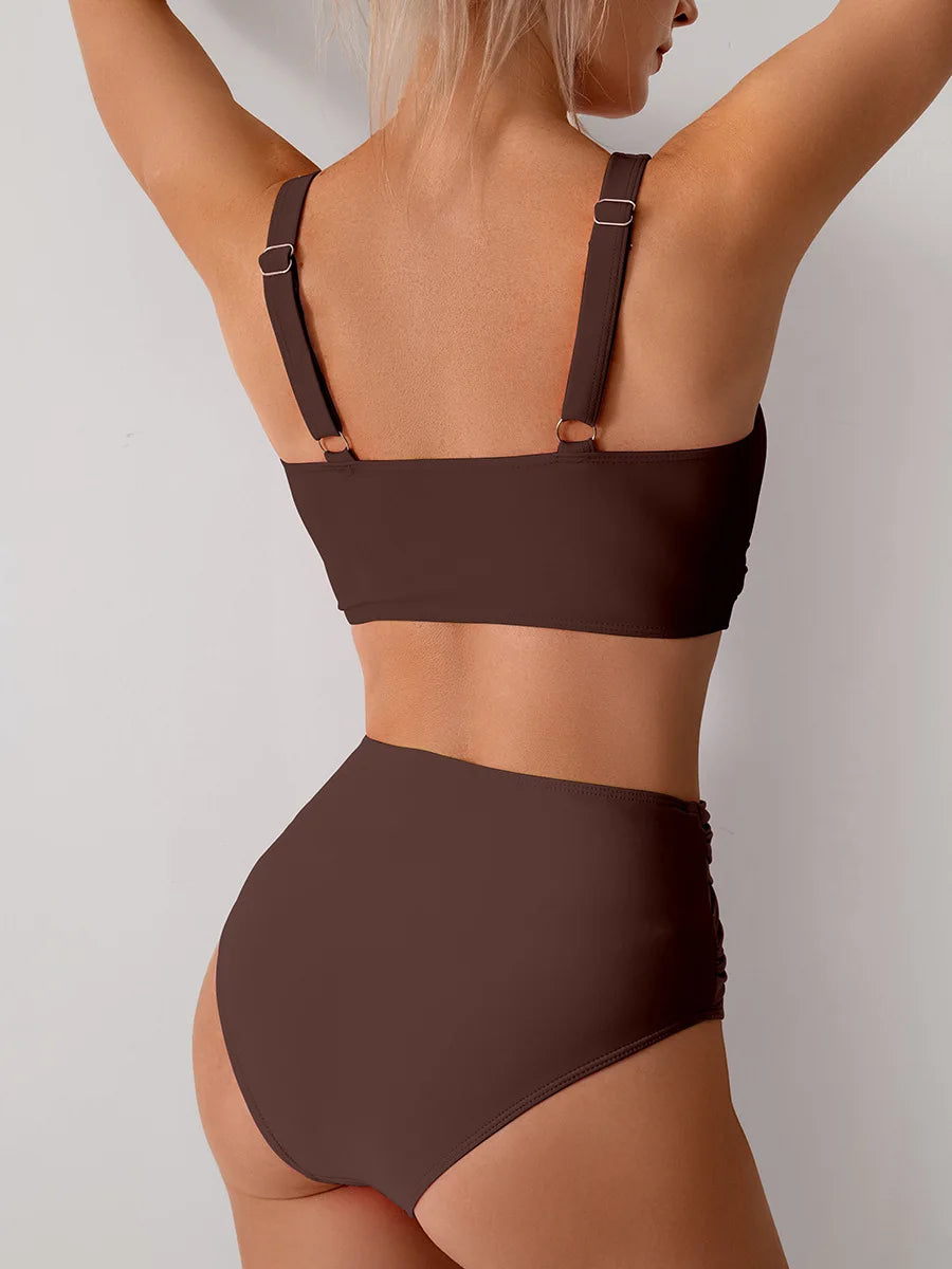 Sommer Sexy Bikinis Push Up Badeanzüge Damen Bademode für Frauen Strand Bademode Badeanzüge High Waist Bikini Set Pool Bather