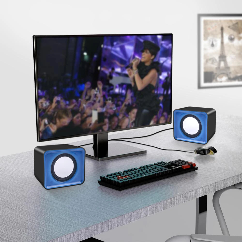 PC-Lautsprecher Für Computer Laptop Notebook Desktop Lautsprecher Mini-Soundbox Musik-Bocina Säulen-Akustik Lautsprechersystem