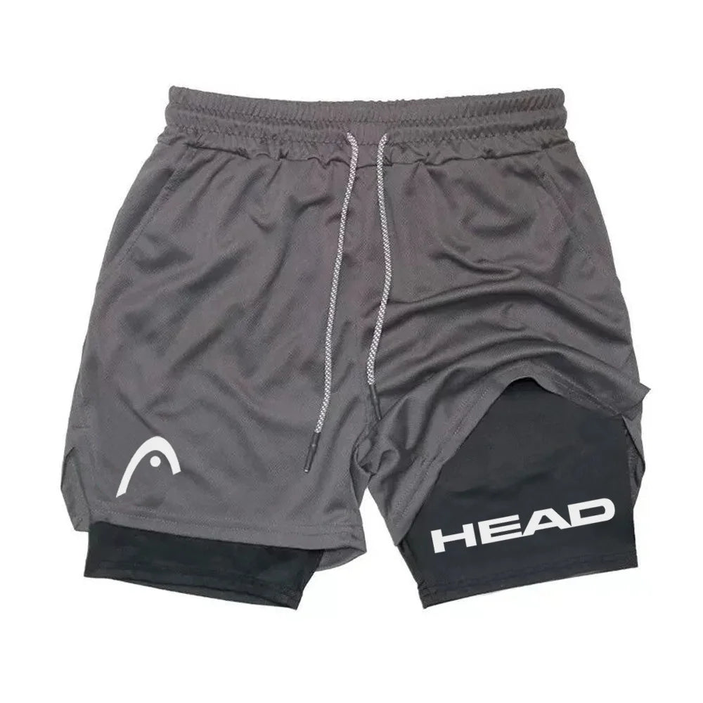 Anime Berserk Herren-Laufshorts Fitnessstudio Training 2-in-1 Sport Schnelltrocknend Workout Jogging Doppelschicht Sommer