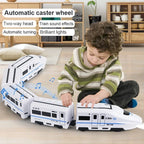 Spielzeug-Elektrozug "Bullet Train" – Batteriebetriebene Aktionslokomotive, Hochgeschwindigkeitsfahrzeug mit Zuggeräusch und Licht, Geschenk für Kinder